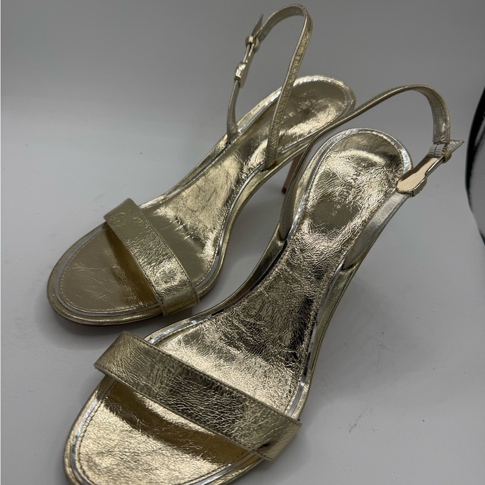 Tory Burch Double T Buckle Slingback Heels
